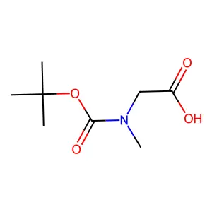 Glycine, N-[(1,1-dimethylethoxy)carbonyl]-N-methyl- structure