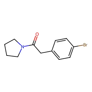 2-(4-Bromophenyl)-1-(pyrrolidin-1-yl)ethanone structure