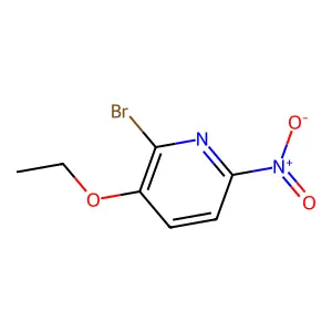 2-Bromo-3-ethoxy-6-nitropyridine structure