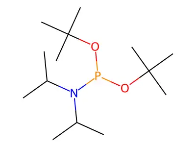 Di-tert-butyl N,N-Diisopropylphosphoramidite structure
