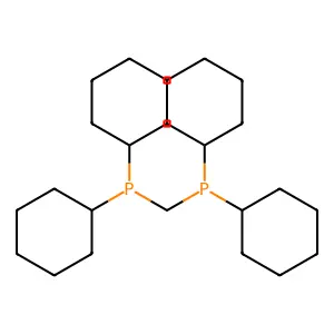 Bis(dicyclohexylphosphino)methane structure