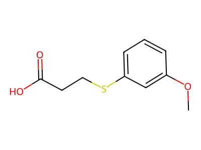 3-((3-Methoxyphenyl)thio)propanoic acid structure