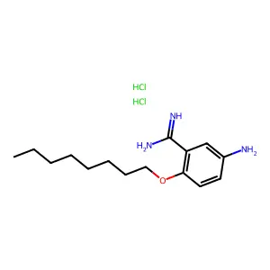 Benzamidine, 5-amino-2-(octyloxy)-, dihydrochloride structure