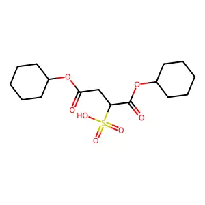 Dicyclohexyl sulfosuccinate structure