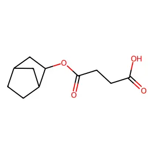 Butanedioic acid, mono(bicyclo[2.2.1]hept-2-yl) ester, endo- structure