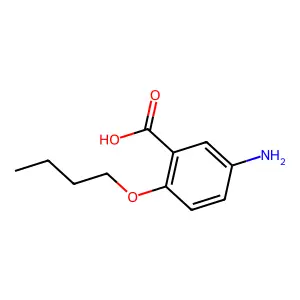 5-氨基-2-丁氧基苯甲酸 structure