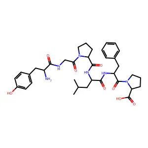Tyrosyl-glycyl-prolyl-leucyl-phenylalanyl-proline structure