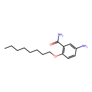 5-氨基-8-(辛氧基)苯甲酰胺 structure
