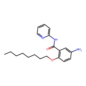 5-氨基-2-(辛氧基)-N-2-吡啶基苯甲酰胺 structure