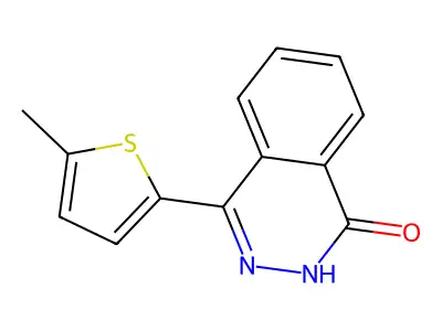 4-(5-methyl-2-thienyl)-1(2H)-phthalazinone structure