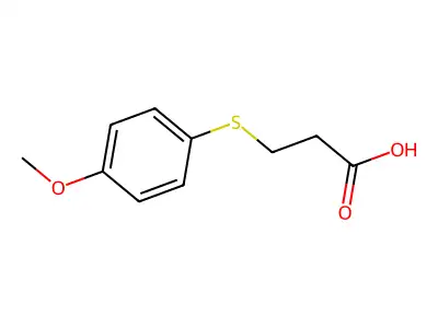 3-((4-Methoxyphenyl)sulfanyl)propanoic acid structure
