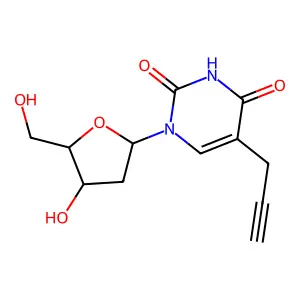 5-propargyl-2'-deoxyuridine structure