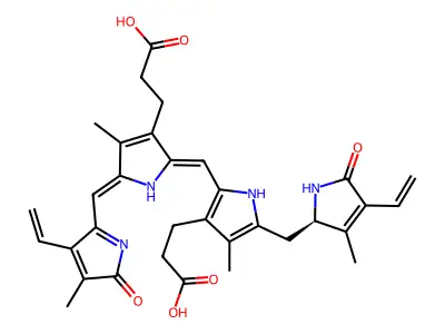 15,16-Dihydrobiliverdin structure
