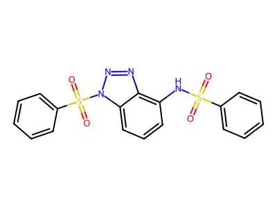 N-[1-(Phenylsulfonyl)-1H-benzotriazol-4-yl]benzenesulfonamide structure