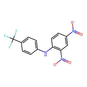 2,4-二硝基-4'-(三氟甲基)二苯胺 structure