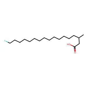 17-氟-3-甲基十七酸 structure