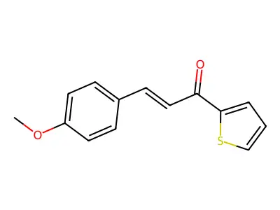 3-(4-Methoxyphenyl)-1-(2-thienyl)-2-propen-1-one structure