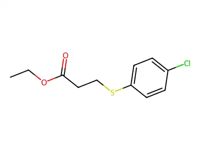 Ethyl 3-[(4-chlorophenyl)thio]propanoate structure