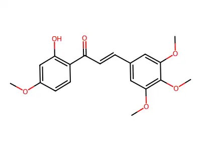 1-(2-Hydroxy-4-methoxyphenyl)-3-(3,4,5-trimethoxyphenyl)prop-2-en-1-one structure