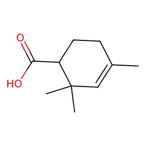 3-Cyclohexene-1-carboxylic acid, 2,2,4-trimethyl- structure