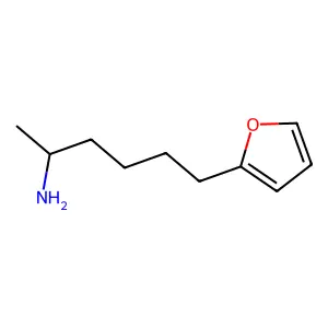 2-(5-Aminohexyl)furan structure
