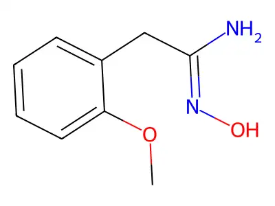 Benzeneethanimidamide, N-hydroxy-2-methoxy- structure