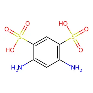 1,3-Benzenedisulfonic acid, 4,6-diamino- structure