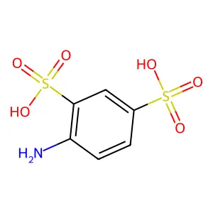 4-Amino-1,3-benzenedisulfonic acid structure
