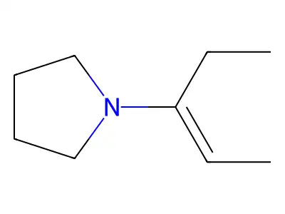 1-(1-Ethylpropenyl)pyrrolidine structure