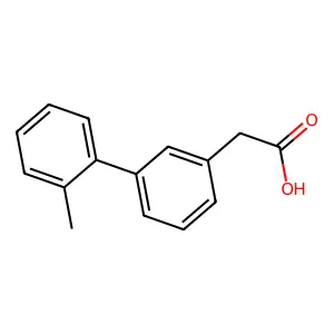 [3-(2-甲基苯基)苯基]乙酸 structure
