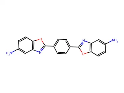 1,4-Bis(5-amino-2-benzoxazolyl)benzene structure
