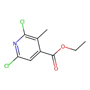 Ethyl 2,6-dichloro-3-methylisonicotinate structure
