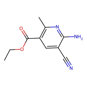Ethyl 6-amino-5-cyano-2-methylpyridine-3-carboxylate structure