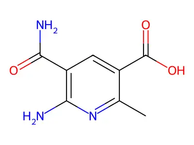 6-Amino-5-carbamoyl-2-methylnicotinic acid structure