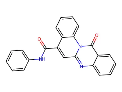 12H-Quino(2,1-b)quinazoline-5-carboxamide, 12-oxo-N-phenyl- structure