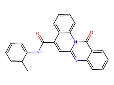 12H-Quino(2,1-b)quinazoline-5-carboxamide, N-(2-methylphenyl)-12-oxo- structure