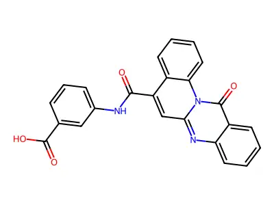 Benzoic acid, 3-(((12-oxo-12H-quino(2,1-b)quinazolin-5-yl)carbonyl)amino)- structure