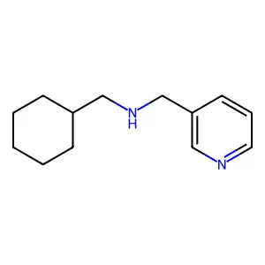 1-cyclohexyl-N-(pyridin-3-ylmethyl)methanamine structure