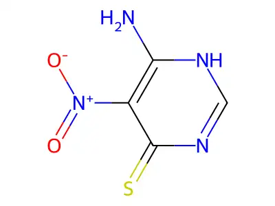 6-Amino-5-nitropyrimidine-4-thiol structure