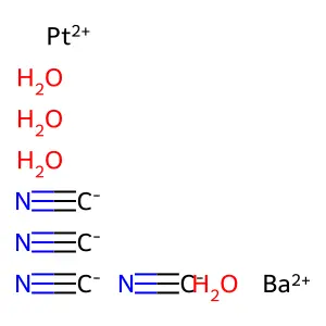Barium tetracyanoplatinate(II) tetrahydrate structure