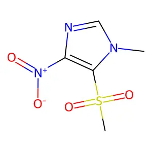 5-(Methanesulfonyl)-1-methyl-4-nitro-1H-imidazole structure