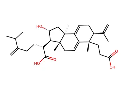 Poricoic Acid A structure