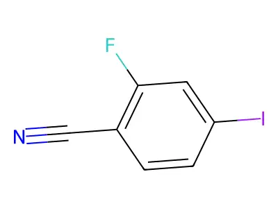 2-Fluoro-4-iodobenzonitrile structure