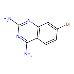 7-Bromo-2,4-diaminoquinazoline structure