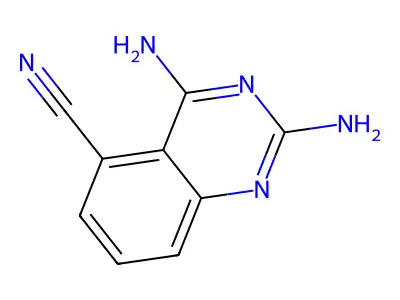 2,4-Diaminoquinazoline-5-carbonitrile structure