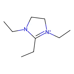 1,2,3-Triethyl-4,5-dihydro-1H-imidazolium structure