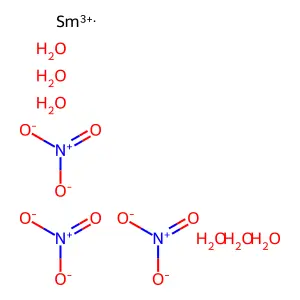 硝酸钐(III)六水合物(1:3:6) structure