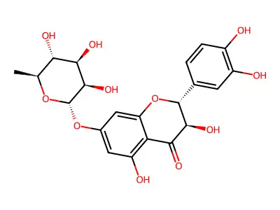 Taxifolin 7-rhamnoside [M+H]+ structure