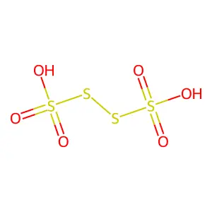 连四硫酸 structure