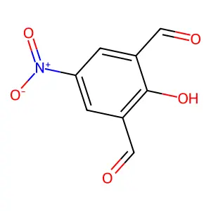 2-Hydroxy-5-nitroisophthalaldehyde structure